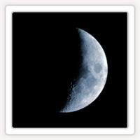Luna creciente en Acuario