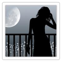 Luna sextil a Marte