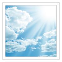 El cielo está en calma