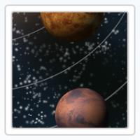 Luna sextil a Venus, Júpiter y Mercurio