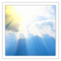 El cielo está en calma