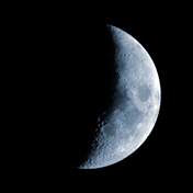 Luna creciente en Piscis